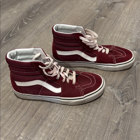 EUC Vans Maroon High-Tops - Picture 5 of 6